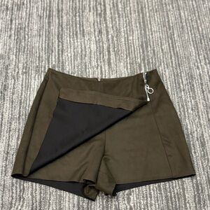 Zara Olive and Black Women's Skorts